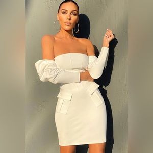 White mini dress size 6 NWT